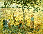 Camille Pissaro Apple Picking at Eragny sur Epte oil painting artist